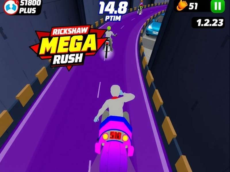 Rickshaw Mega Rush Gameplay Screenshot